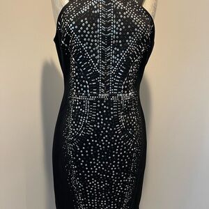 Sexy Black Studded/Rhinestone Dress